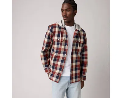 Levi's Hooded Classic Worker Shirt In Multi