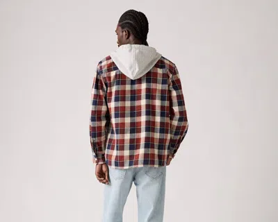 Levi's Hooded Classic Worker Shirt In Multi