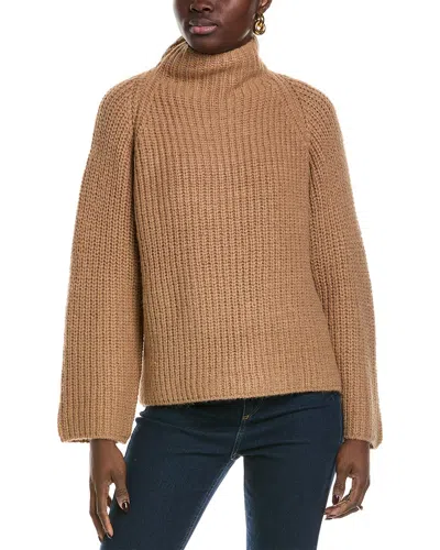 Vince Camuto Funnel Neck Sweater In Brown