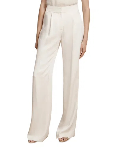 Veronica Beard Robinne Wide Leg Pants In White