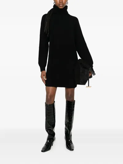 Liu •jo Wool Dress In Black