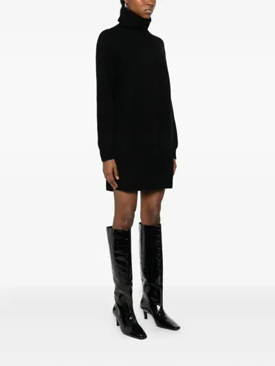 Liu •jo Wool Dress In Black