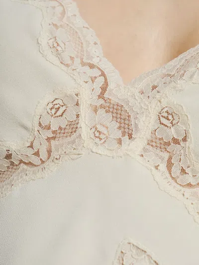 CORI 蕾丝蝴蝶结迷你连衣裙