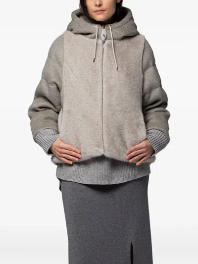 Max Et Moi Venus Jacket In Gray