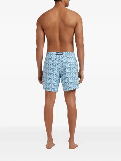 Vilebrequin Micro Ronde Des Tortues Rainbow Stretch Short Swim Shorts In Multi