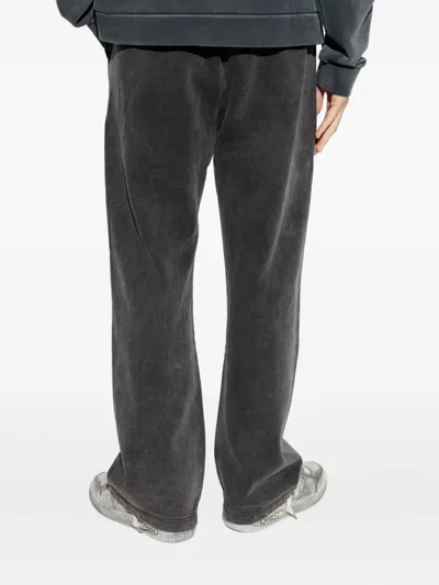 Duke & Dexter Mens Core Logo-print Cotton Jogging Bottoms Black In Gray