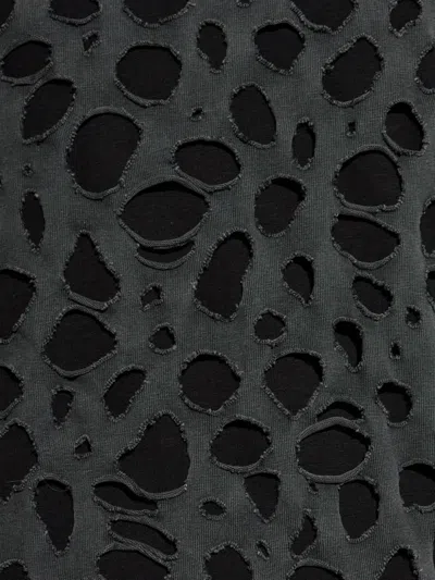 Avavav T-shirt Distressed Black Clothing In Gray