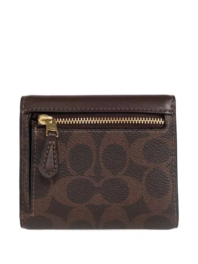 Coach Mila Logo Pattern Wallet In Neutral