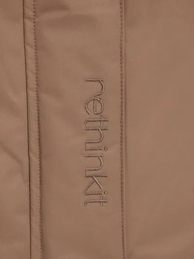 Rethinkit Studios Hooded Quilted Parka Coat In Multi