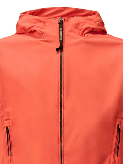 C.p. Company Hooded Jacket With Breathable Fabric In Red