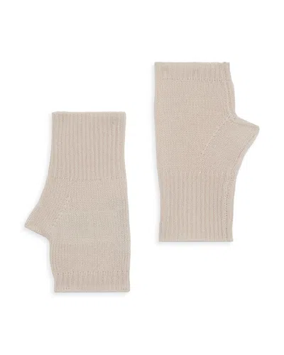 Gerard Darel Yara Cashmere Fingerless Gloves In Sand