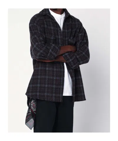 Destin Surl Checked Shirt In Black