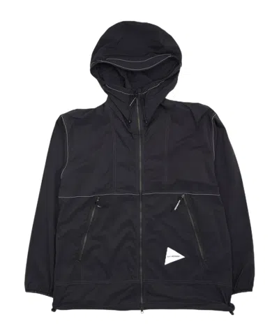 And Wander Pertex Windproof Jacket In Blue