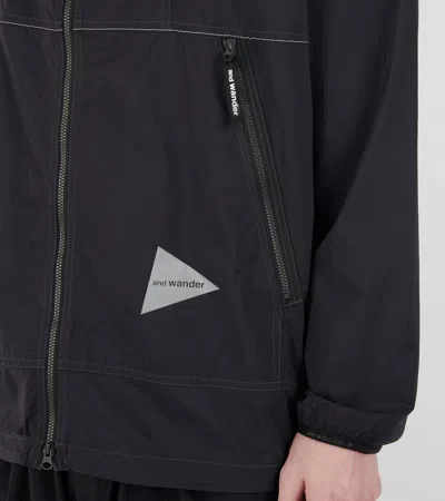 And Wander Pertex Windproof Jacket In Blue