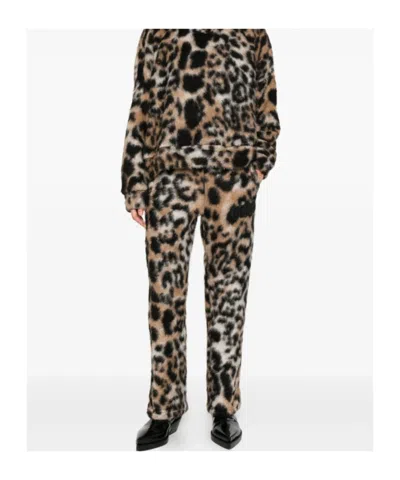 Gcds Leopard-print Drawstring-waist Pants In Animal Print