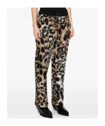 Gcds Leopard-print Drawstring-waist Pants In Animal Print