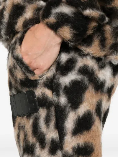 Gcds Leopard-print Drawstring-waist Pants In Animal Print