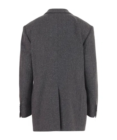 Tagliatore Women Black Single-breasted Blazer, Xs Luxury Blazers For Women Darveys In Gray