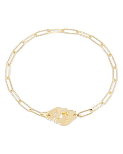 Dinh Van Handcuff Chain Link Bracelet In Gold