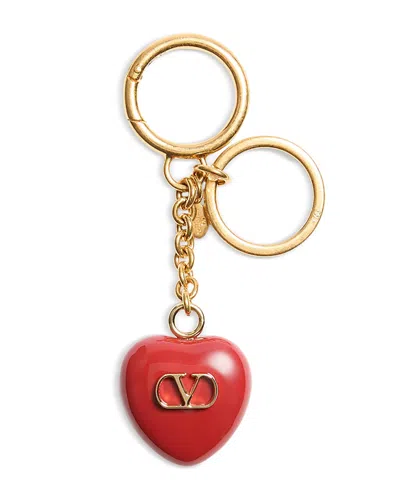 Valentino Coeur Royal Vlogo Key Chain Bag Charm