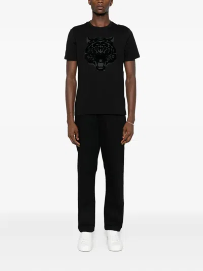 Antony Morato Tiger-print T-shirt In Black