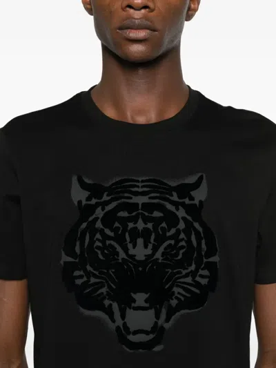 Antony Morato Tiger-print T-shirt In Black