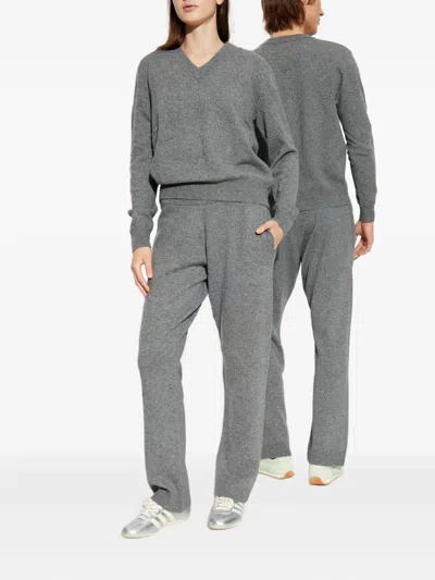 Entire Studios Side-pockets Knitted Trousers In Gray