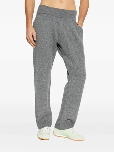 Entire Studios Side-pockets Knitted Trousers In Gray