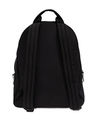 Represent Mens Black Script Hardware Nylon Backpack In Black