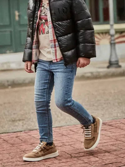 Mayoral Logo-patch Denim Jeans In Blue