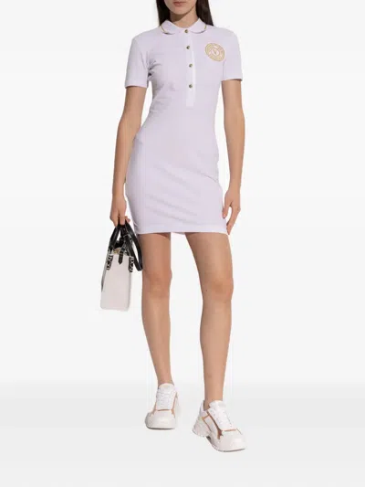 Versace Jeans Couture Glitter Detail Sneakers In White