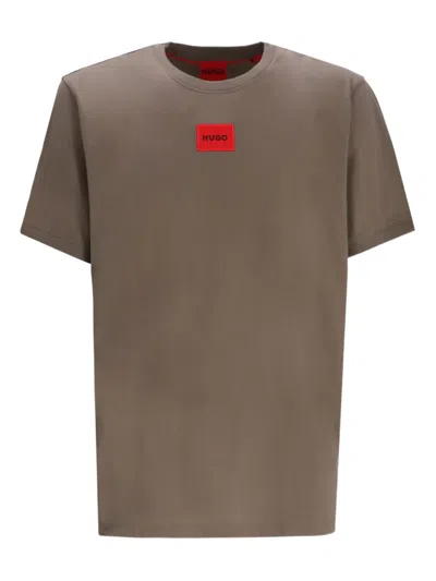 HUGO T-Shirt Uomo Girocollo In Cotone Con Logo Repeat Badge - Stile Minimal E Di Tendenza - 2