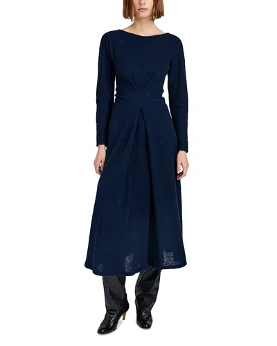 Proenza Schouler White Label Sai Dress In Wool Jersey In Blue