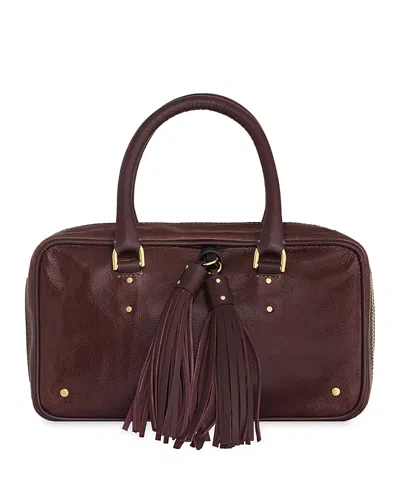 Rebecca Minkoff Tassel Bowling Bag In Brown