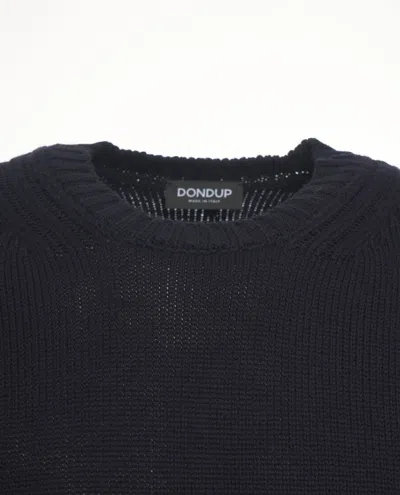 Dondup Fine Knit Wool Pullover In Black