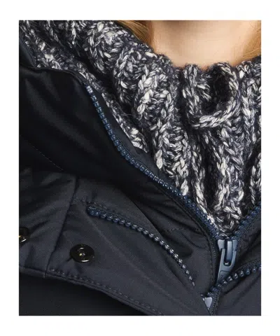 Fay Double-breasted Toggle Coat With Detachable Front Panel In Blue