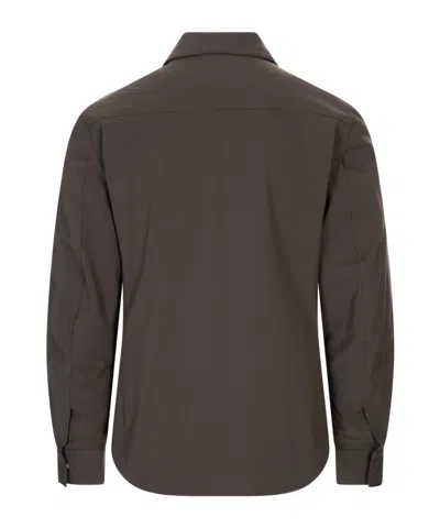 Montecore Shirt-style Casual Jacket In Brown