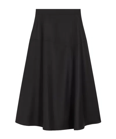 Pence Dalia Panelled Maxi Skirt In Black