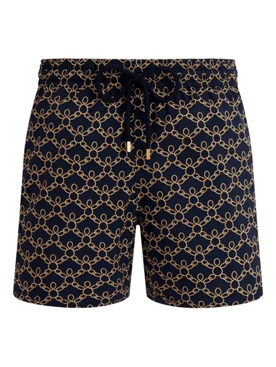 Vilebrequin Elasticated-waistband Swim Shorts In Blue