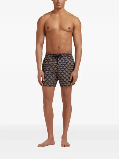 Vilebrequin Elasticated-waistband Swim Shorts In Blue
