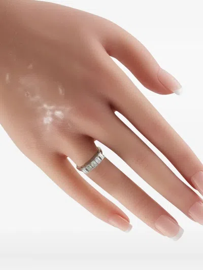 Pre-owned Lb Exclusive Platinum Diamond Ring In Silver