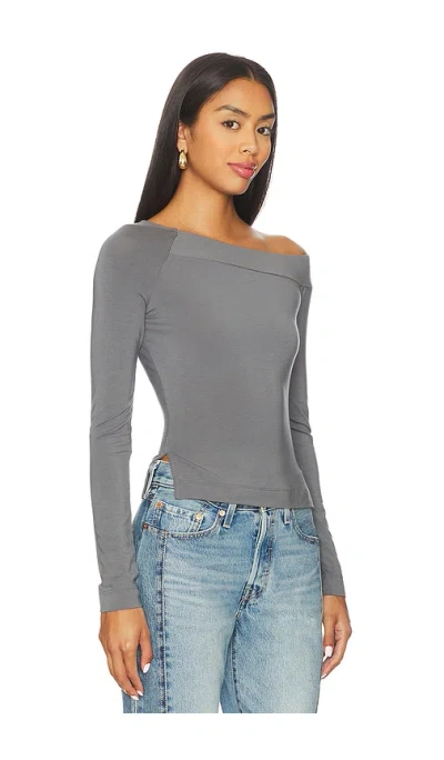 Free People At The After Long Sleeve In Gray