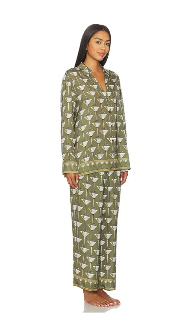 Show Me Your Mumu Overslept Pj Set In Green
