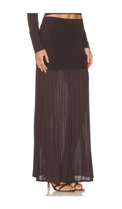 4th & Reckless Nancy Skirt In Brown