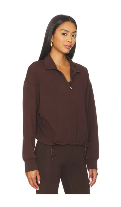 Varley Sian Cropped Half Zip Mid Layer In Multi