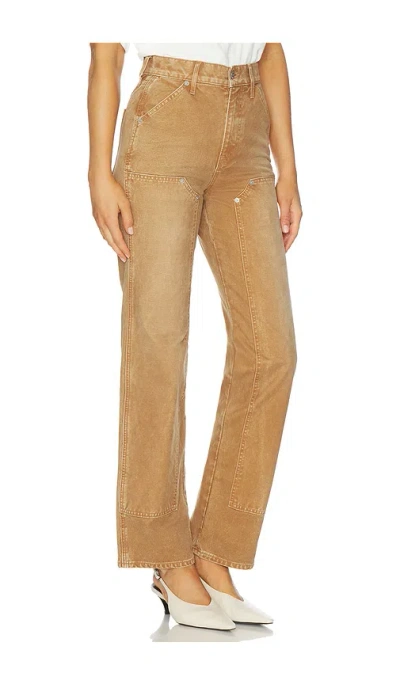 Veronica Beard Dylan High-rise Straight Ankle Jeans In Brown