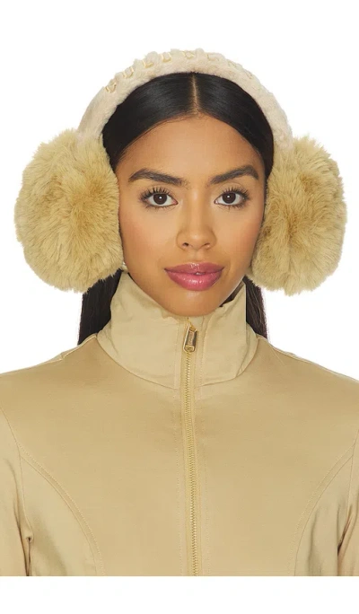 Goldbergh Fluffy Earwarmers In Brown