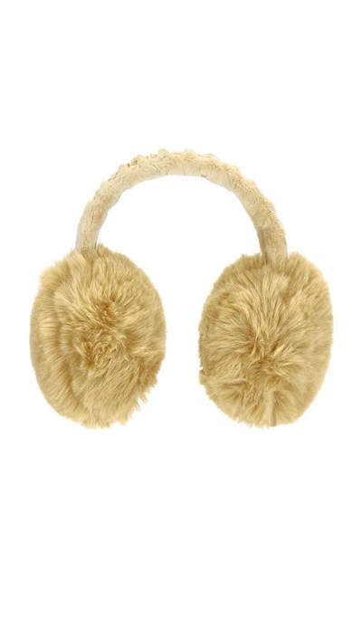 Goldbergh Fluffy Earwarmers In Brown