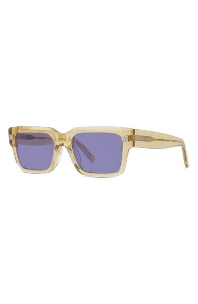 Givenchy Gv Day 53mm Square Sunglasses In Purple