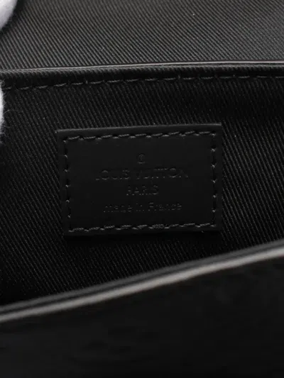 Pre-owned Louis Vuitton 2021-2025 Monogram Taurillon Pico S Lock Satchel In Black